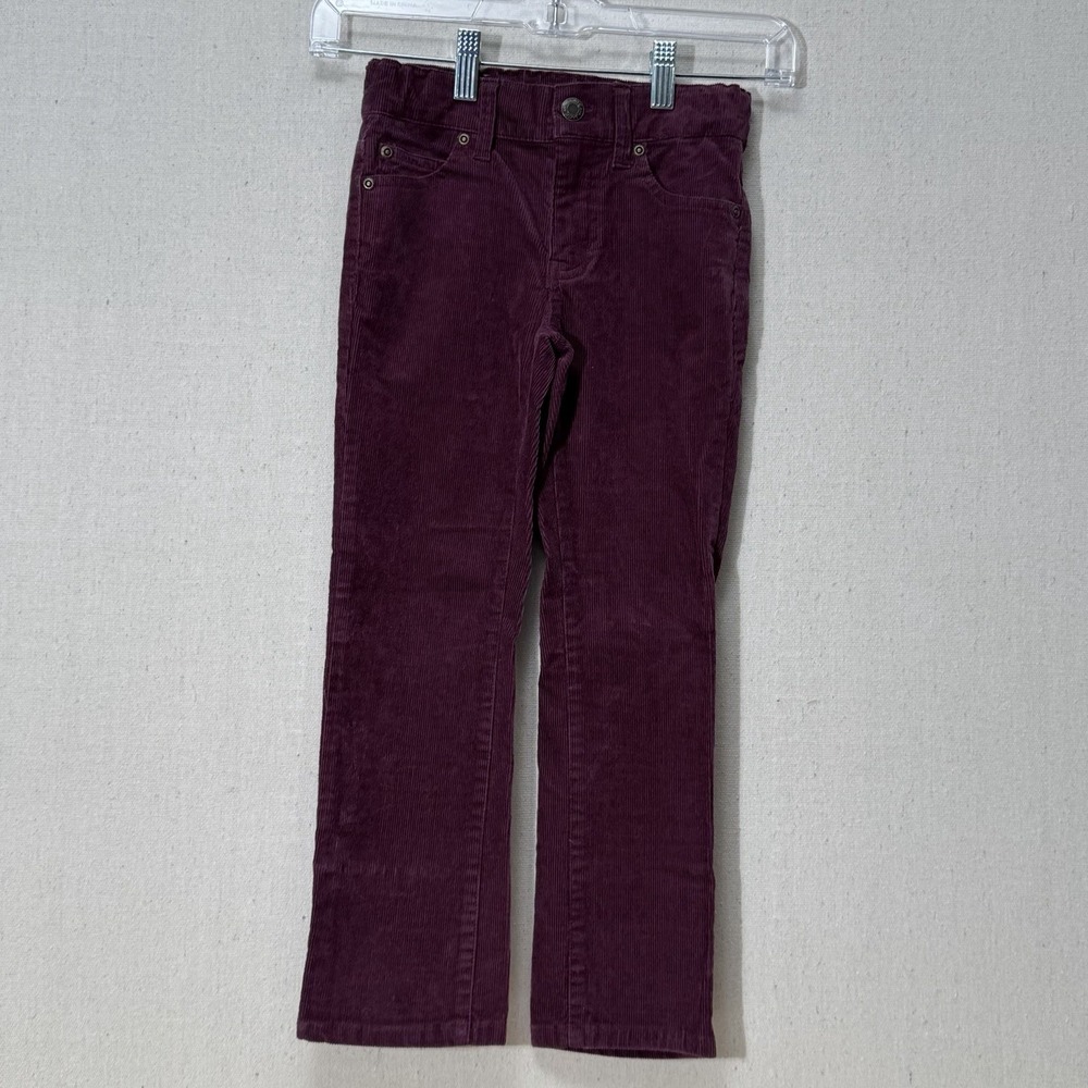 Janie and Jack Boys Burgundy Corduroy Pants Size 6 Dress Casual